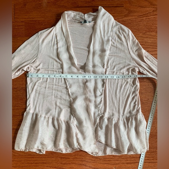 plazza del tempo, light pink ballet cardigan, size Lg. - Picture 8 of 10